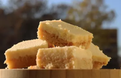 Low Carb svěží citrónové řezy (LCHF, Keto)