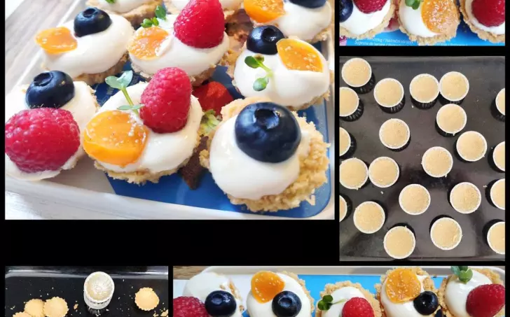 Mandlové košíčky se zakysanou smetanou