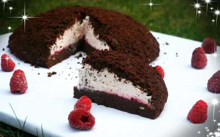 Krtkův dort s malinovým krémem - LC