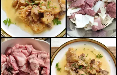 Dušená vepřová pečeně na zelí