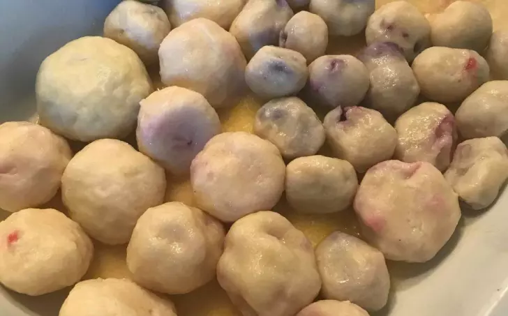 Tvarohové ovocné knedlíky - nízkosacharidové