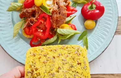 Toast s trhaným masem