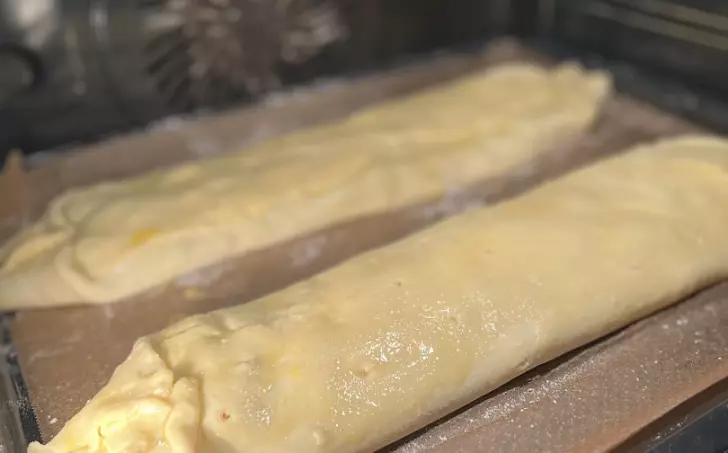 Bezlepkový štrúdl z tvarohu