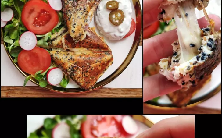 Mandlovo-semínkový toast a jalapeno dip