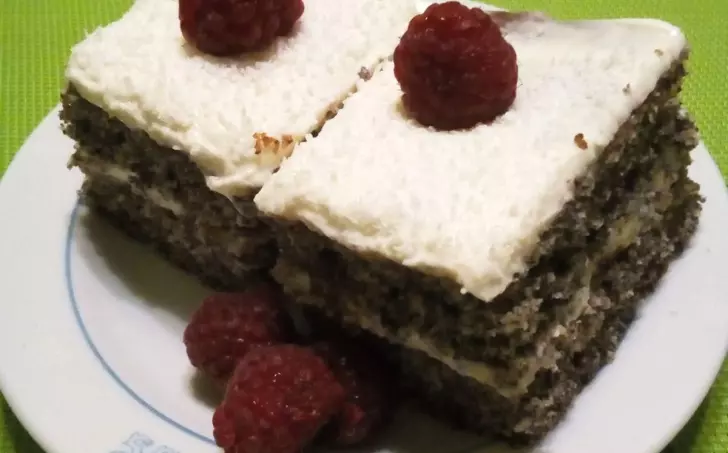 Makové řezy s mascarpone - bezlepkové a výborné