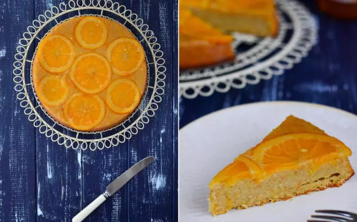 Pomerančovo-mandlový koláč s ricottou