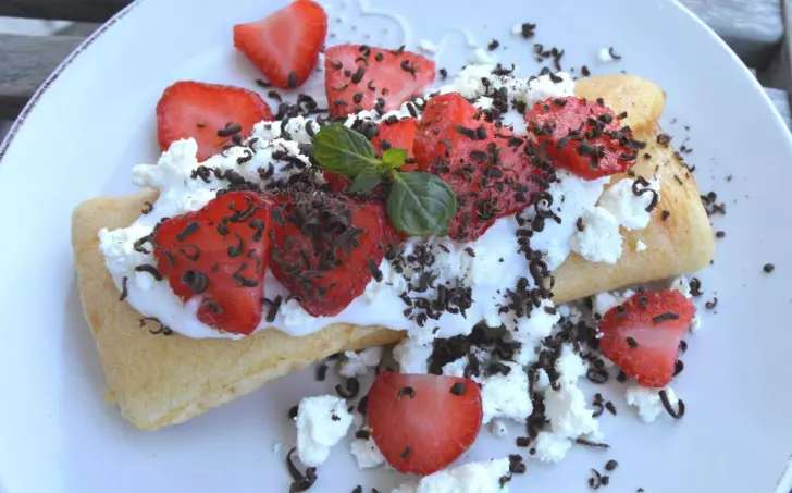 Palačinky na plech, low carb