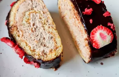 Roláda s krémem z kokosové "nutelly"