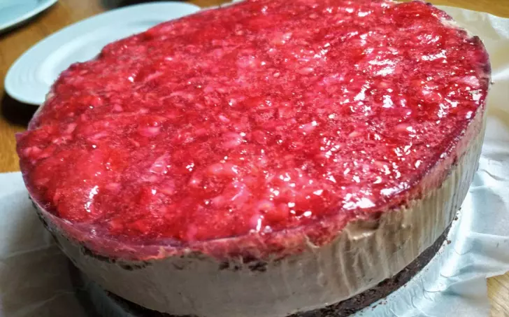 Nepečený čokoládový dortík