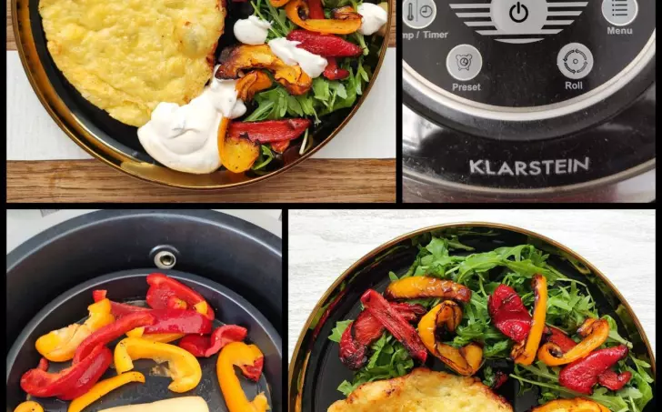 Smažák naháč, pečené papriky a jalapeno dip