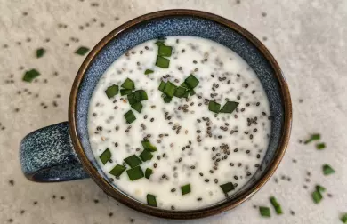 Kefír s chia semínky