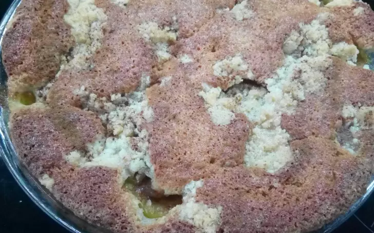 Drobenkový bleskový koláč s blumami