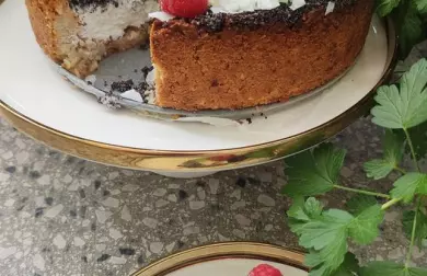 Makovo-tvarohový dort