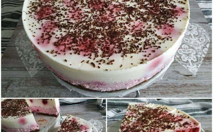 NEPEČENÝ MALINOVÝ DORT - LC