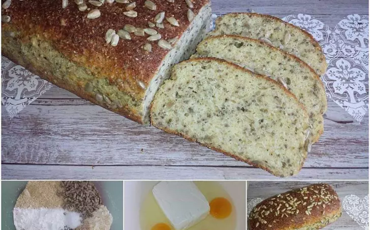 MANDLOVÝ CHLÉB S CHIA - nízkosacharidový