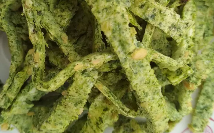 Špenátové low carb těstoviny  - grusetky bez psyllia a mouky