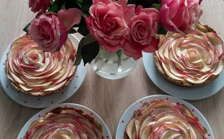 Ovesná tvarohová růže