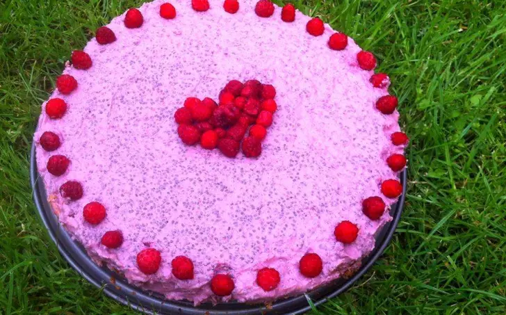 Malinový dort z tofu