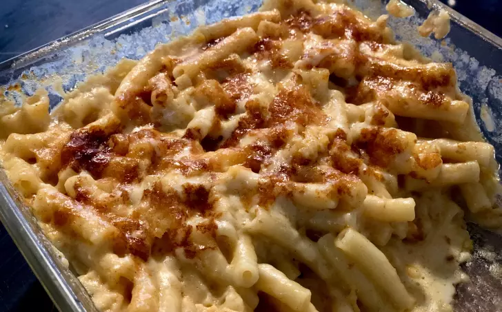 Proteinové mac and cheese