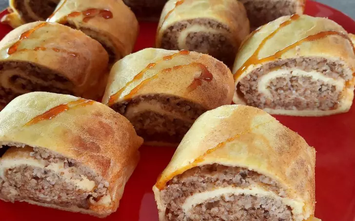 Ořechový závin bez mouky a cukru